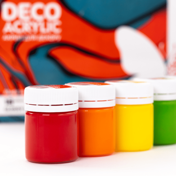 Набор акриловых красок для глянцевого декора 18×20мл ROSA Talent