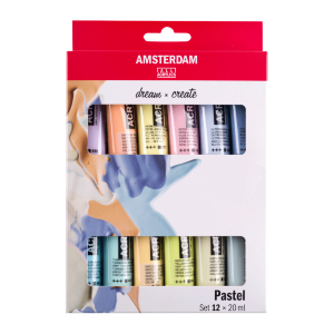 Набор акриловых красок AMSTERDAM PASTELS 12х20мл Royal Talens