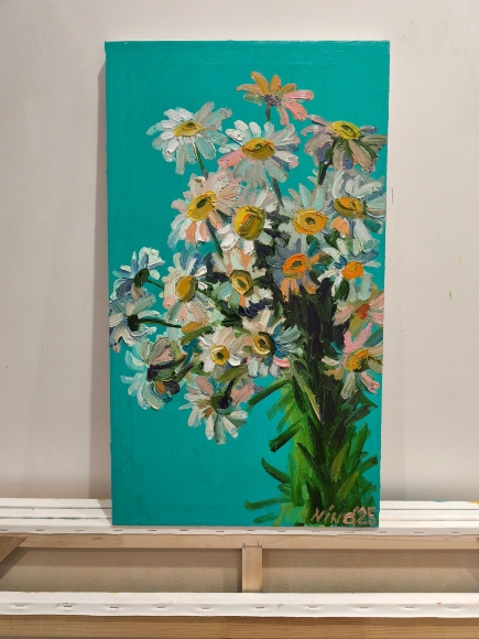 Картина Ромашки 5, художник Литвин Ніна