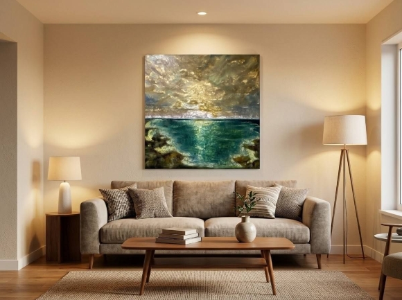 Painting Sea of ​​memories, artist Lytka Elena
