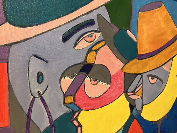 Картина Три товарища, художник Дубровский Игорь Картина Три товарища, художник Дубровский Игорь