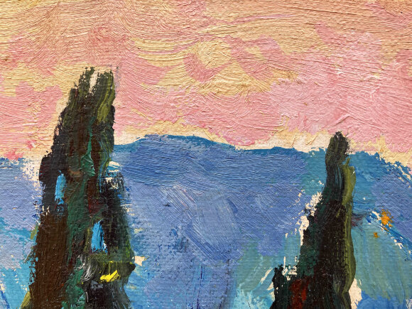 Картина Дорога в горах, художник Корсун Дмитрий Картина Дорога в горах, художник Корсун Дмитрий