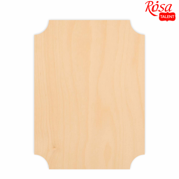 Base for firing and decorating "Rectangle" 2, 18.5x25 cm, plywood, 2 pcs, ROSA TALENT