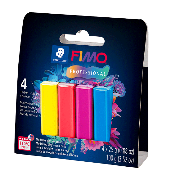 Набор пластики Professional True colours 4х25г Fimo