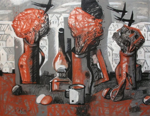 Painting Home, artist Volodymyr Nosan