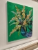 Painting Matthiola, artist Nina Lytvyn