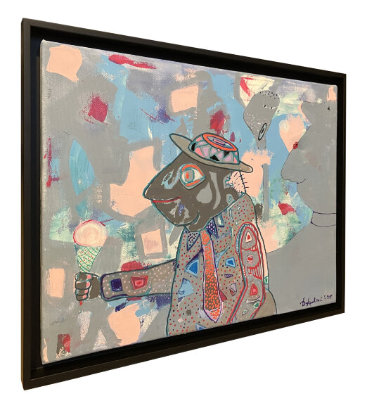 Painting Toad and ice cream, artist Dubrovsky Igor - sold Painting Toad and ice cream, artist Dubrovsky Igor - sold