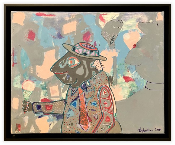 Картина Жаба и мороженое, художник Дубровский Игорь - продано