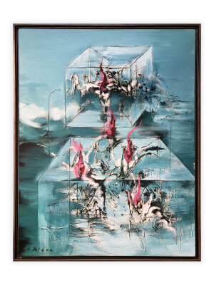 Painting Abstract composition, artist Vasyl Didyk Painting Abstract composition, artist Vasyl Didyk