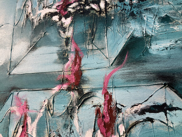 Painting Abstract composition, artist Vasyl Didyk Painting Abstract composition, artist Vasyl Didyk