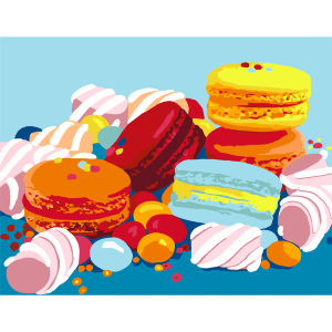 Картина по номерам „Sweet Macaroons“ 35×45см в коробке ROSA START