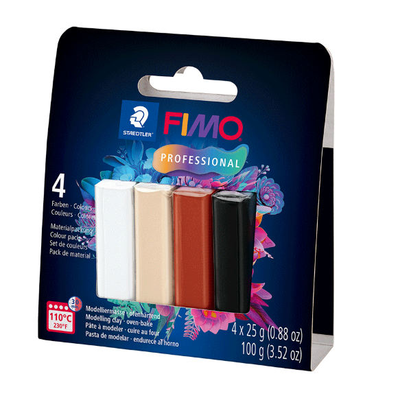 Набор пластики Professional Natural colours 4х25г Fimo
