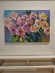 Painting Peonies 3, artist Nina Lytvyn