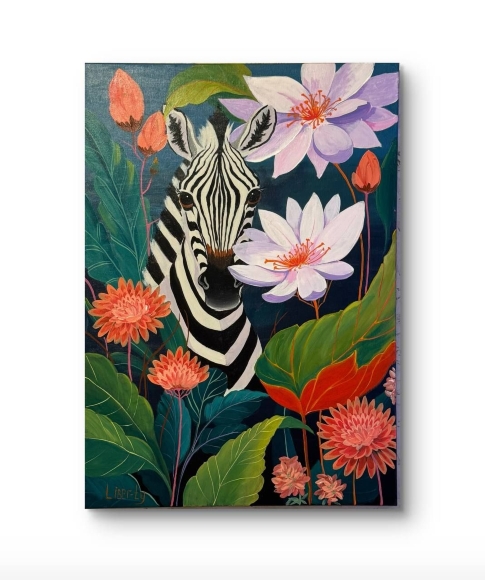 Painting Zebra, artist Elena Lytka Painting Zebra, artist Elena Lytka