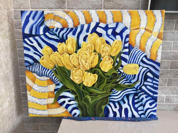 Картина Весна в интерьере, художник Медяник Анна