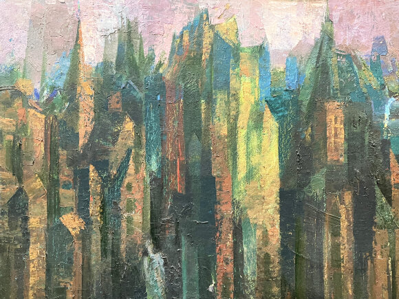 Painting Memory of the old city, artist Volodymyr Pavlyshyn  Painting Memory of the old city, artist Volodymyr Pavlyshyn