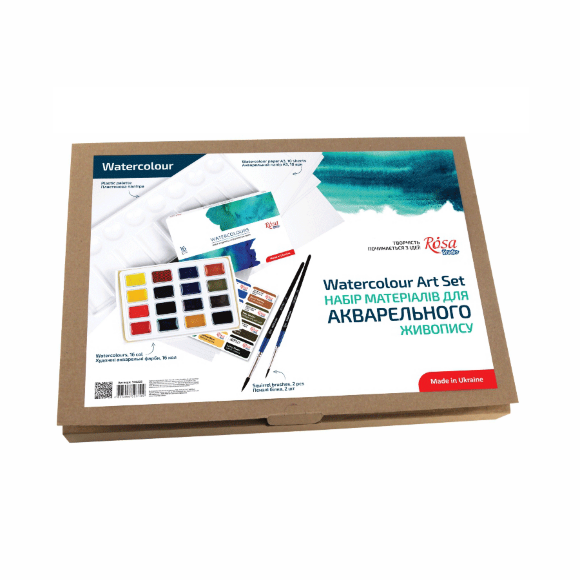 Набор материалов для акварельной живописи ROSA Studio
