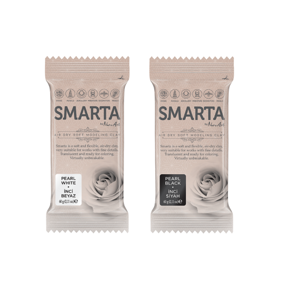 Пластика самозастывающая Черная перламутровая 60 г Smarta Пластика самозастывающая Черная перламутровая 60 г Smarta