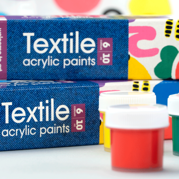 Набор акриловых красок для росписи тканей Colors 6×10мл Arteo