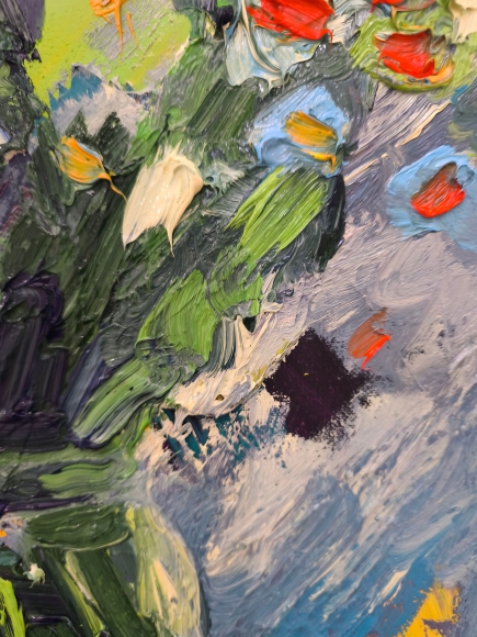 Painting Daisies 6, artist Nina Lytvyn