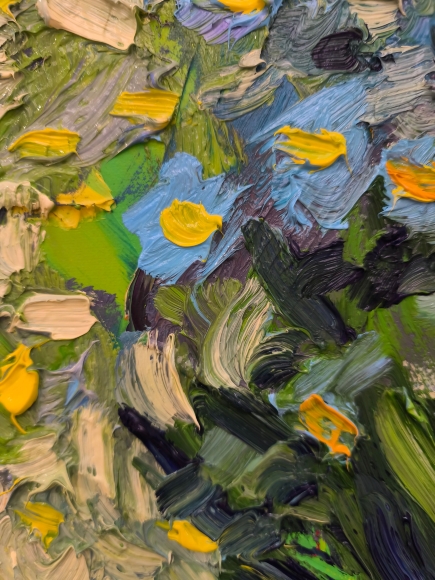 Painting Daisies 6, artist Nina Lytvyn