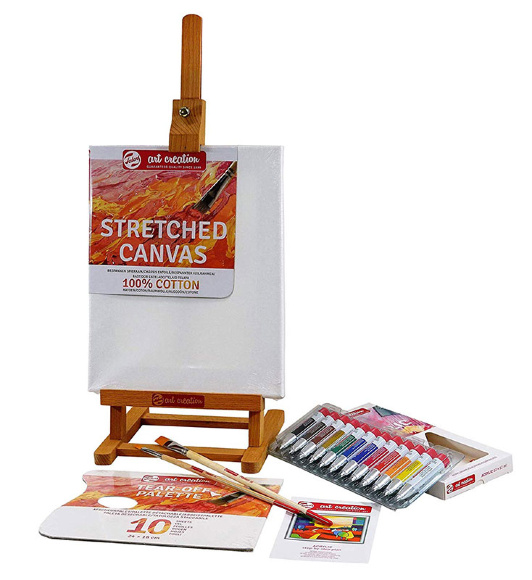 Набор акриловых красок ArtCreation Combiset 12х12мл мольберт/холст 24х30см/кисти 2шт Royal Talens Набор акриловых красок ArtCreation Combiset 12х12мл мольберт/холст 24х30см/кисти 2шт Royal Talens