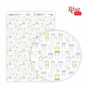 Бумага дизайнерская односторонняя „Sweet Boy“ 1 21х29,7см глянцевая 250г/м2 ROSA TALENT