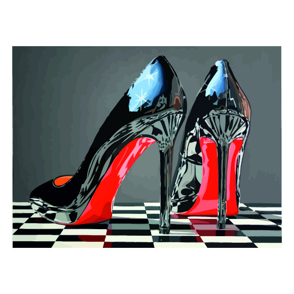 Картина по номерам „Туфли“ 35×45см ROSA START