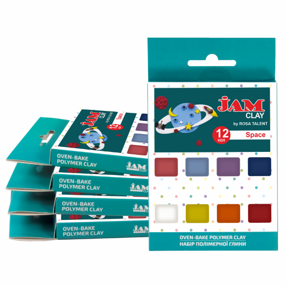Набор пластика Space 12×20г Jam Clay ROSA Talent