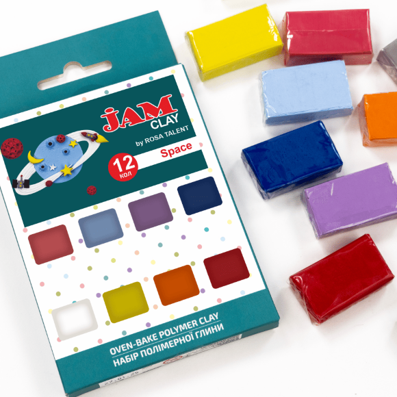 Набор пластика Space 12×20г Jam Clay ROSA Talent