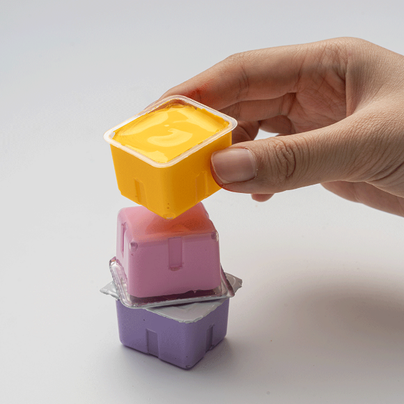 Набор гуашевых красок Jelly Cup 24×30мл зеленый пластиковый пенал HIMI