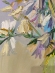 Painting Campanula and Dianthus, artist Nina Lytvyn