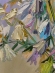 Painting Campanula and Dianthus, artist Nina Lytvyn