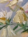 Painting Campanula and Dianthus, artist Nina Lytvyn