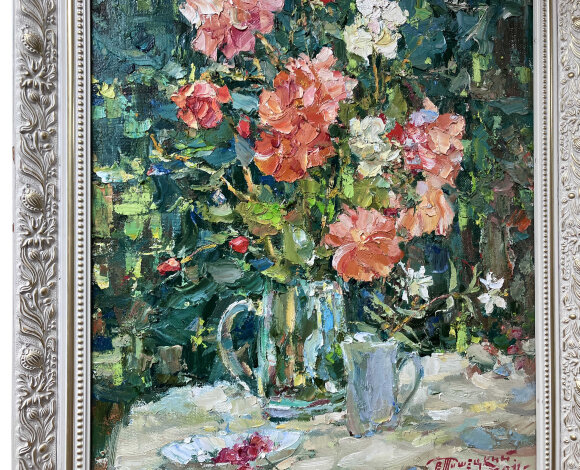 Painting Rose in the Sun, artist Tishetsky Valentin Painting Rose in the Sun, artist Tishetsky Valentin