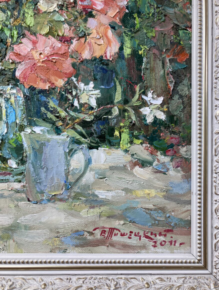 Painting Rose in the Sun, artist Tishetsky Valentin Painting Rose in the Sun, artist Tishetsky Valentin