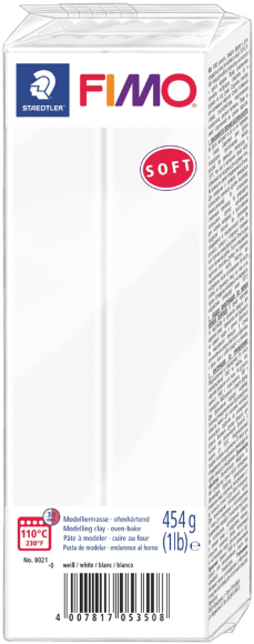 Пластика для біжутерії Soft Чорна 454 г Fimo