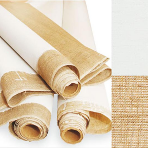 Полотно в рулоне грунтовано шир.1,5м лен масляно-эмуль. мелкое зерно 350 г/м² ROSA