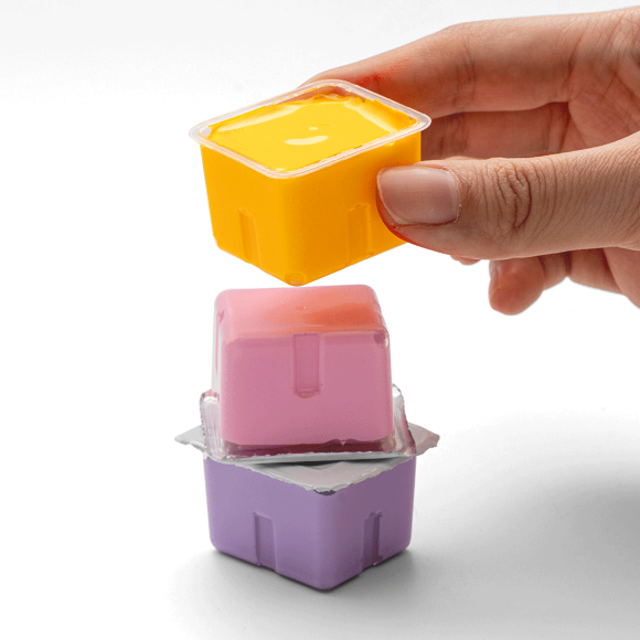 Набор гуашевых красок Jelly Cup 24×30 мл розовый пластиковый пенал HIMI