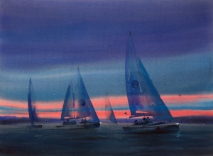 Painting Moon race 2, artist Kolomiyets Ruslan Painting Moon race 2, artist Kolomiyets Ruslan