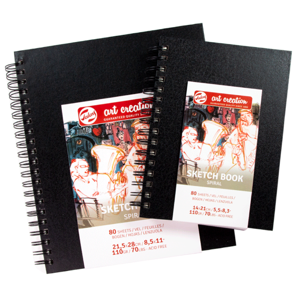 Блокнот на спирали Talens Art Creation 15х15см 110г/м2 80л Royal Talens