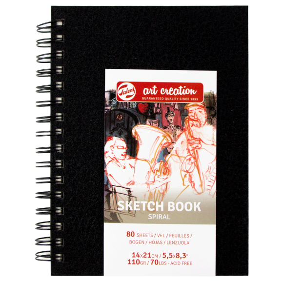 Блокнот на спирали Talens Art Creation 15х15см 110г/м2 80л Royal Talens