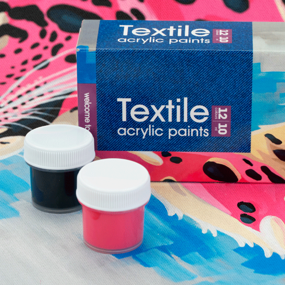 Набор акриловых красок для росписи тканей Animal 12×10мл Arteo