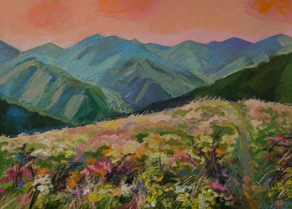 Painting Verkhovyna, artist Nina Lytvyn