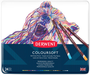 Цветные карандаши Coloursoft 24цв Derwent