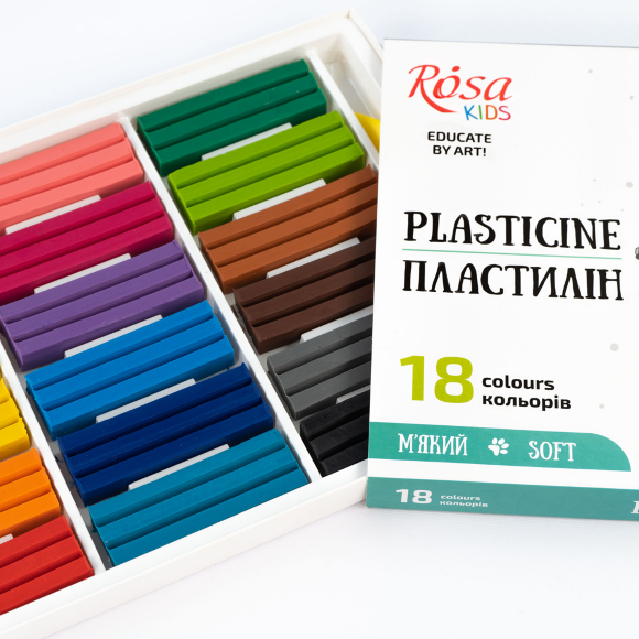 Набор пластилина Cats со стеком 18×288г ROSA Kids