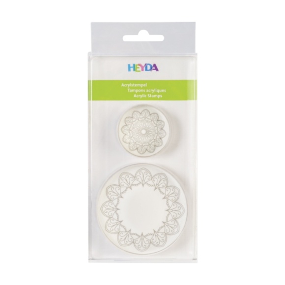 Набор резиновых штампов Кружево2 2шт Heyda