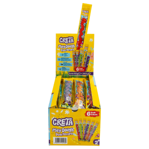 Тесто для лепки Play Dough 100г 6 цветов в ассортименте 24 шт CRETA