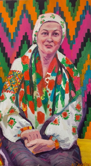 Painting Housewife, artist Nina Lytvyn
