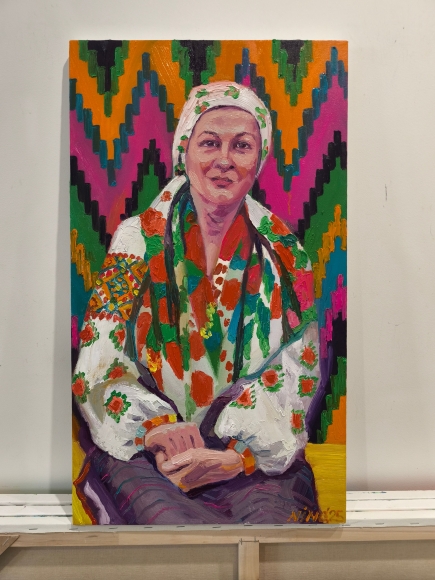 Painting Housewife, artist Nina Lytvyn
